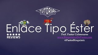 Enlace tipo Éster para Lípidos  Bioquímica de Pastor [upl. by Octave461]