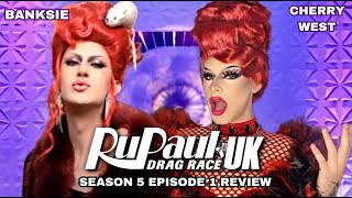 RuPauls Drag Race Uk Season 5 Premiere X Red Berry Reviews With Banksie [upl. by Oalsinatse]