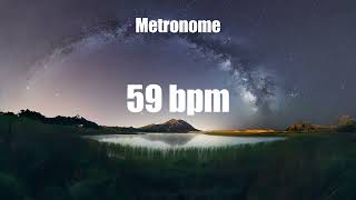 Metronome 59 bpm [upl. by Perlis]