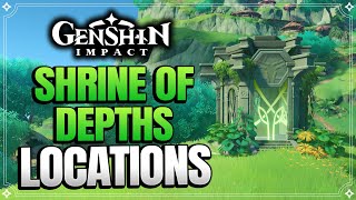 All Sumeru Dendro Shrine Of Depths Locations Part 1 amp How to Obtain Keys 【Genshin Impact】 [upl. by Loughlin]