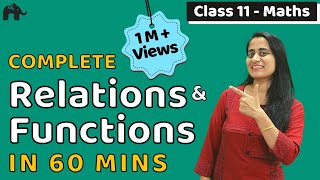 Relations Functions  Class 11 Maths Chapter 2  Complete Chapter in ONE video [upl. by Crockett]