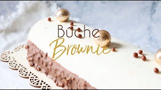 Recette originale de bûche de Noël brownie noisettes et vanille  SCRAPCOOKING® [upl. by Duggan800]