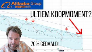 Technische Analyse AliBaba  Bodem gezet na 12 maanden daling [upl. by Zigrang502]