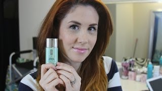 CLINIQUE REDNESS SOLUTIONS FOUNDATION FIRST REACTION AND REVIEW [upl. by Berfield]