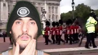 Star Spangled Banner Played At Buckingham Palace After 911 American Reacts [upl. by Ardnad509]