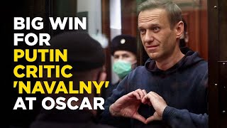 RussiaUkraine War Live  Portrait of Putin Critic Navalny Wins Best Documentary At Oscar [upl. by Aneej]