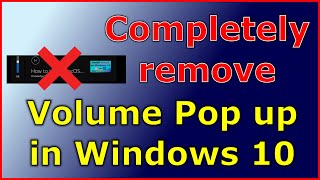 Hide volume on screen display pop up in windows 10 completely with Hide Volume OSD [upl. by Sheffie]