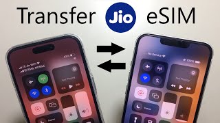 Transfer JIO eSIM from iPhone to iPhone  iPhone 13 to iPhone 15  2023 [upl. by Ursas]