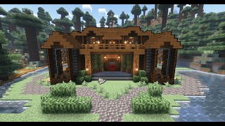 Minecraft Cómo Construir una Mansión o Casa de Madera  Tutorial [upl. by Akiras]