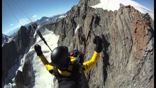 Paragliding on the Finsteraarhorn [upl. by Assille]