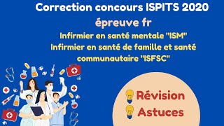 révisioncorrection concours daccès aux ISPITS épreuve français 2020➡️ ISM et ISFSC [upl. by Nuawaj]