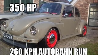 350 HP Vw bug Turbo 260 kph autobahn run vocho projectsubaru ej20 sti engine Part 12 [upl. by Havot770]