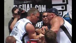 팔씨름 존 블젱크 vs 제리 캐도렛 33 ┃ Armwrestling John Brzenk VS Jerry Cadorette UAL Round 3 [upl. by Adnarrim757]