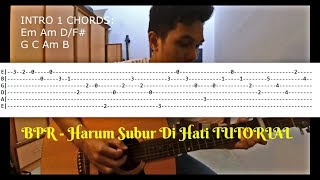 BPR  Harum Subur Di Hati intro amp solo tab [upl. by Notselrahc]