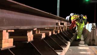 Expo Phase 2  Sepulveda Bridge Falsework Installation  5 Minute Video [upl. by Rodolphe695]