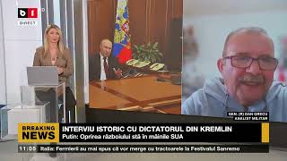 GRAL D GRECU DESPRE INTERVIUL LUI PUTIN RUSIA ARE AVANTAJȘtiri B1TV9 febr 2024 [upl. by Andrey]