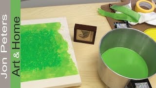 How to make Encaustic Painting  Texture Technique [upl. by Ecire]