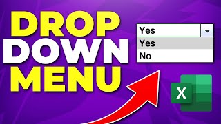 How to Make a DropDown List in Excel Drop Menu [upl. by Norm638]