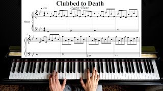 Clubbed To Death  Matrix Theme Piano Tutorial  With Sheet Music [upl. by Morton977]