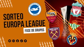 🔴 EN VIVO Sorteo de Europa League 2324  Fase de grupos [upl. by Eniledam]