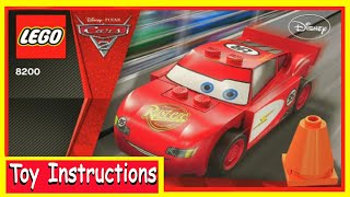 Lego Building Instructions  Disney Lightning McQueen Cars 2 8484 Toy Instructions [upl. by Huttan]