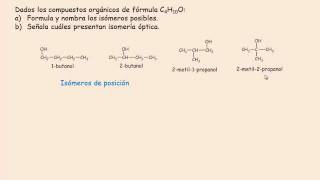 Acceso25 UNED 2011 Isómeros del C4H10O [upl. by Carolyne]