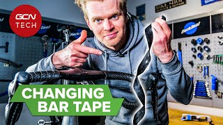 How To Wrap Handlebar Tape On A Drop Bar Bike [upl. by Bessy]