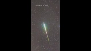 Fireball Smashes Into Atmosphere During Orionids Meteor Shower [upl. by Neerhtak]