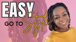 Easy Go To Sisterlocks Style  Simple Sisterlocks Style [upl. by Aslin]