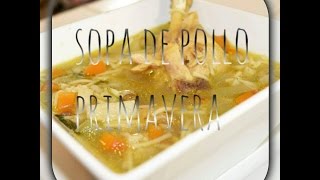 Sopa de fideo con pollo [upl. by Sobel]