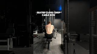 Seated CloseGrip Cable Row  back workout pullday lats motivation gym fitness shorts [upl. by Aicrop]