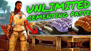 How to 10000s of CEMENTING PASTE A DAY in Ark Survival Ascended [upl. by Akcimat]