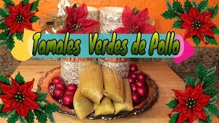 Como Hacer Tamales verdes de pollo [upl. by Adran]