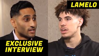 LAMELO “ME amp GELO WERE BORN LEFT HANDED MY DAD CHANGED IT” INTERVIEW WITH SHAMS TALKS ABOUT JBA [upl. by Eremahs521]