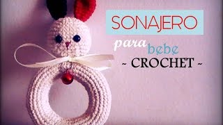 Cómo TEJER tu propio adorable SONAJERO AMIGURUMI de conejo PASO A PASO DIESTRO [upl. by Tse]