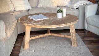 Building a Round Coffee Table [upl. by Nofets]