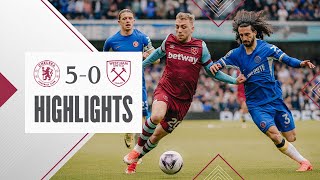 Chelsea 50 West Ham  Premier League Highlights [upl. by Lehcar]