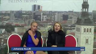 Johanna Allik Short Program Tallinn Trophy 2017 [upl. by Sarchet]