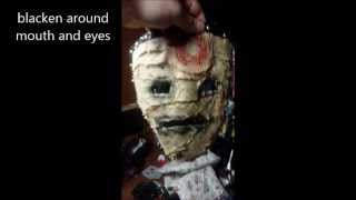 how to make the burlap slipknot mask [upl. by Ahsitul394]