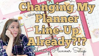 Changing My Planner LineUp  February Planner Setup  Functional Planner Inserts [upl. by Irrac]