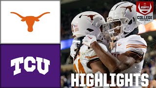 Texas Longhorns vs TCU Horned Frogs  Full Game Highlights [upl. by Uthrop]