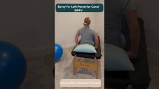 Left Epley Vertigo Exercises for Benign Paroxysmal Positional Vertigo BPPV vestibular shorts [upl. by Purse]