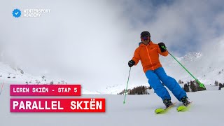 Leren skiën stap 5 Parallel skiën  Wintersport tips [upl. by Anigue974]