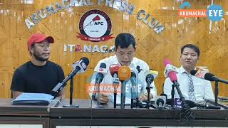 Press briefing by ARUNACHAL PRADESH SCHEDULE TRIBE WELFARE SOCIETY [upl. by Amapuna]