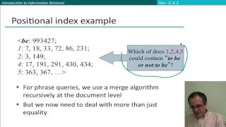 7 6 Phrase Queries and Positional Indexes 19 45 [upl. by Jorge845]