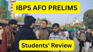 IBPS AFO Prelims Exam Students Review From Centre [upl. by Etselec758]