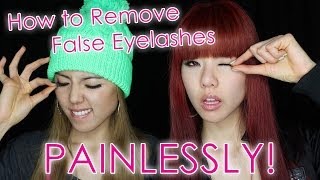 How to Remove False Eyelashes Painlessly [upl. by Llemaj457]