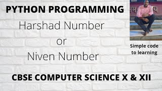 20 Python program to determine whether the given number is a Harshad Number or niven number Hindi [upl. by Studner463]