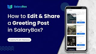 How to Edit and Share a Greeting Post in SalaryBox English [upl. by Tnecillim]