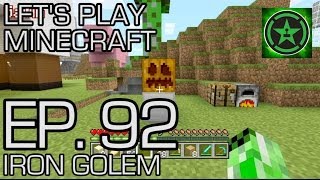 Lets Play Minecraft Ep 92  Iron Golem [upl. by Peursem624]